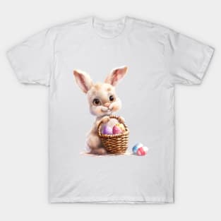 Cute Easter Bunny, Watercolor. T-Shirt